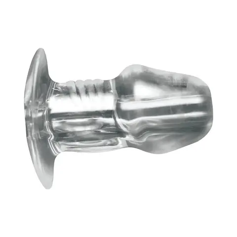Master Series Dicked Clear Hollow Anal Plug Medium