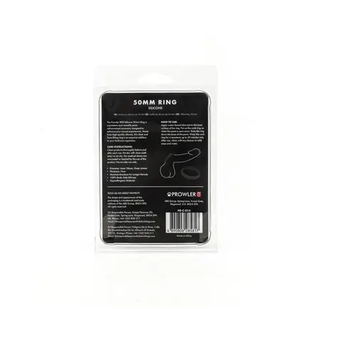 Prowler RED 50mm Silicone Ring Black