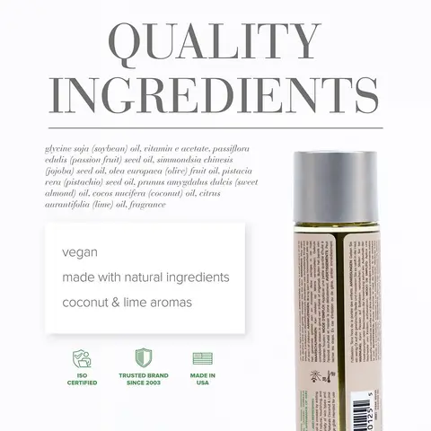 JO Naturals Massage Oil Coconut & Lime 4 oz.