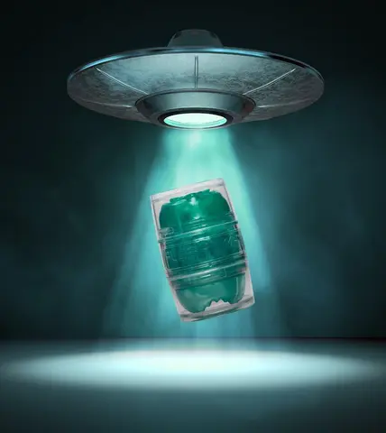 Quickshot Alien Lady/Butt - Metallic Green