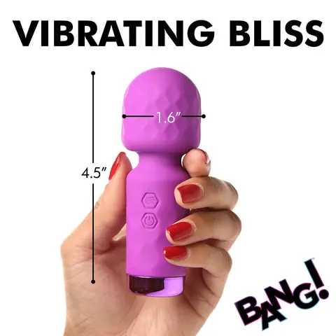 BANG! 10X Mini Silicone Wand in Purple