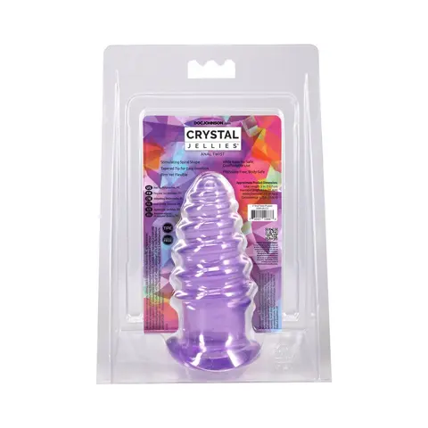 Crystal Jellies Anal Twist 5 in. in Purple