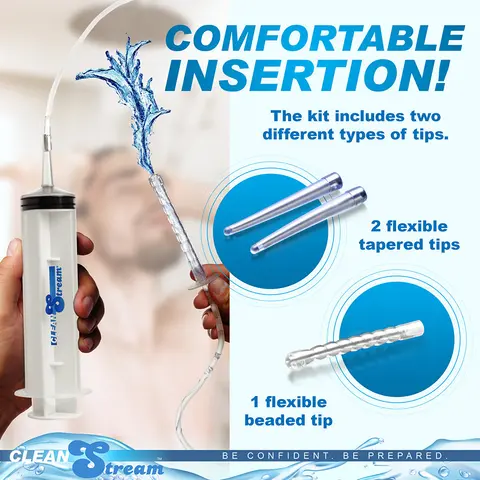 CleanStream Enema Syringe with Attachments