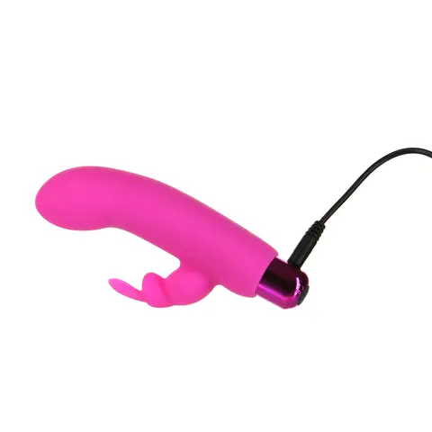 Powerbullet Alice's Bunny Rechargeable Bullet Vibrator with Silicone Rabbit Sleeve in Pink