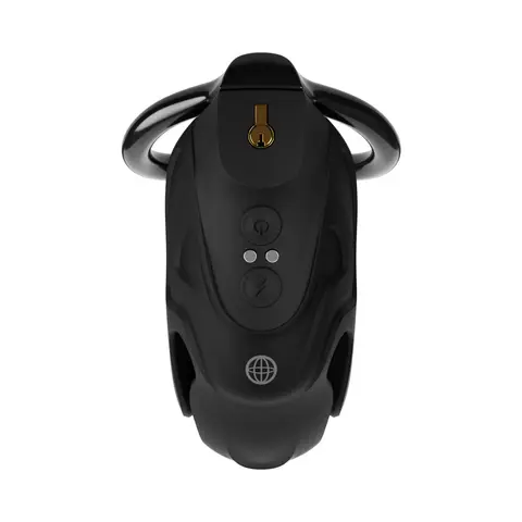 Fantasy C-Ringz ControlCore Elite Remote Vibrating & Electro-Stim Cock Blocker Black