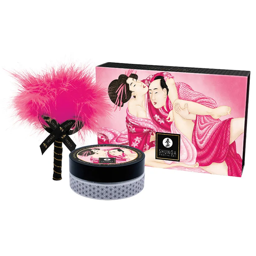 Shunga Kissable Massage Powder Raspberry Feeling 2.65 oz.