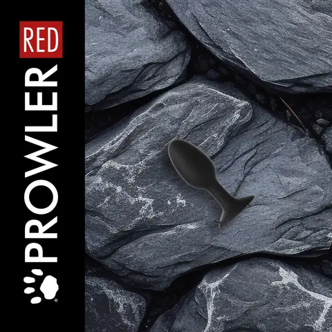 Prowler RED Weighted Butt Plug Black Small
