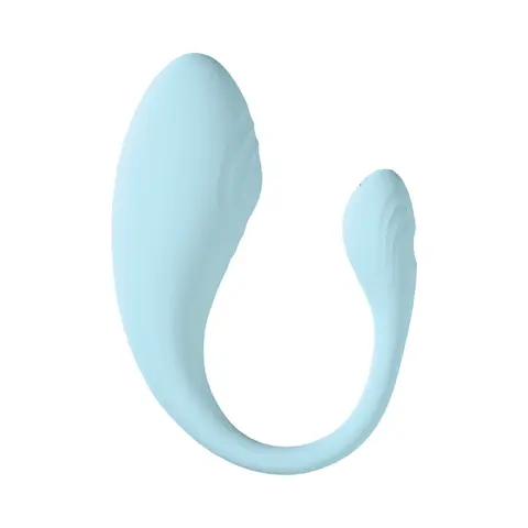 LoveLine Wave C-shape Vibe Waterproof Remote in Blue