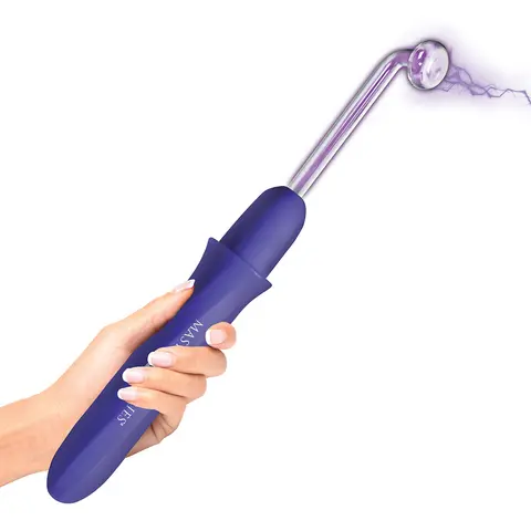 Master Series Elektra Rechargeable E-Stim Wand in Purple
