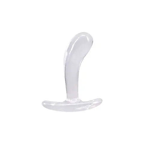 Crystal Jellies Curved Anal Trainer Set in Clear
