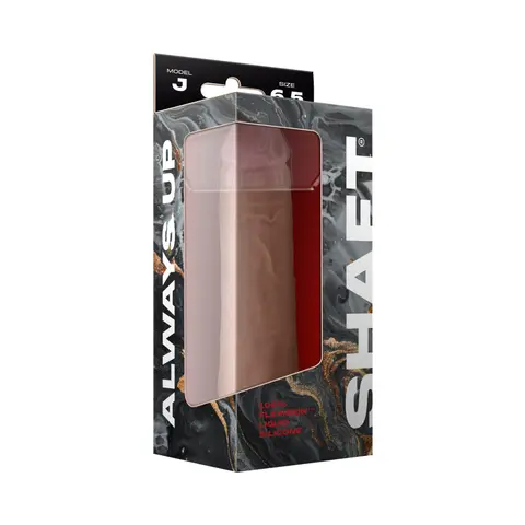 Shaft Model J: 6.5 in. Dual Density Silicone Dildo Pine