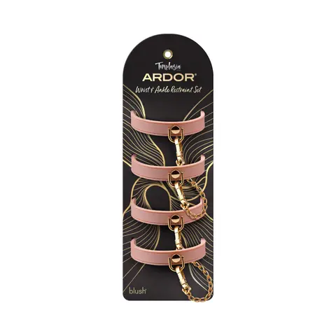 Temptasia Ardor Wrist & Ankle Restraints in Pink