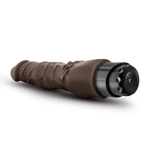 Dr. Skin Cock Vibe 4 Realistic 8 in. Vibrating Dildo in Brown