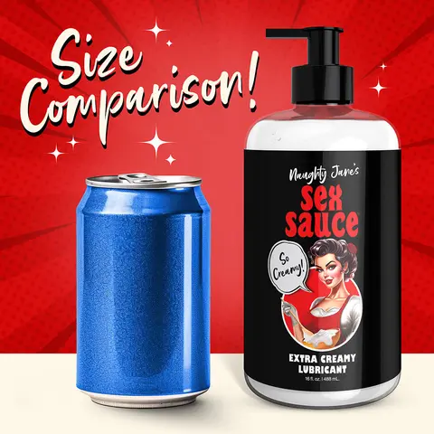 Naughty Jane's Sex Sauce Extra Creamy Lubricant 16 oz.