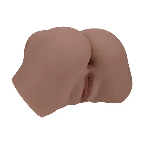 Xkin Bodyforms Layla Love Dual Entry Vibrating Masturbator Brown