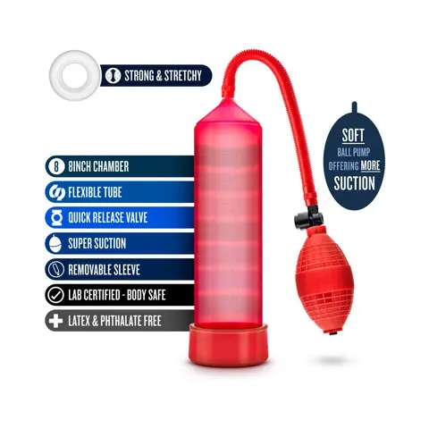 Performance VX101 Male Enhancement Pump in Red