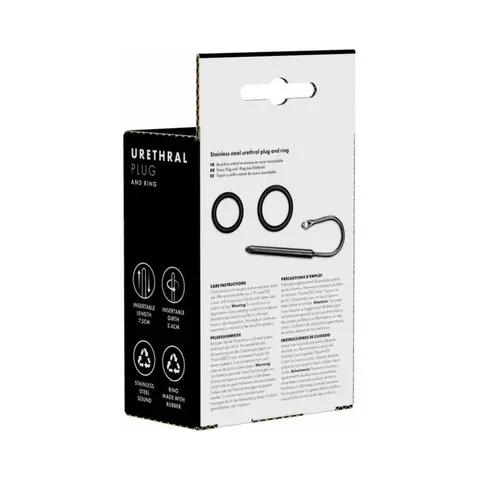 Prowler RED Urethral Plug & Ring Stainless Steel