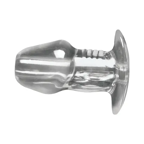 Master Series Dicked Clear Hollow Anal Plug XLarge