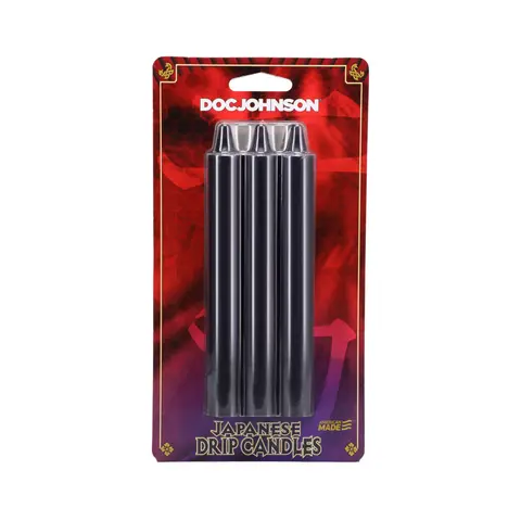 Japanese Drip Candles 3-Pack in Black