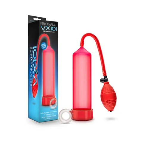 Performance VX101 Male Enhancement Pump in Red