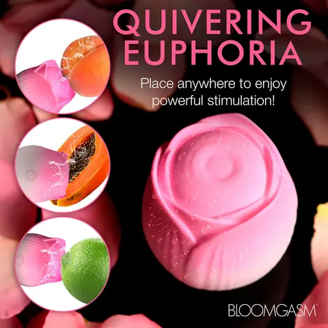 Bloomgasm Pulsing Petals Throbbing Rose Stimulator in Pink