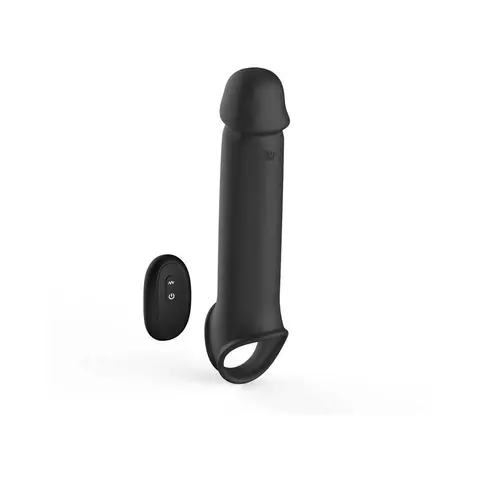 Adam & Eve Adam's XL Vibrating Extension Silicone with Remote Control
