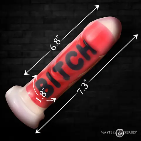 Master Series BITCH Silicone Dildo
