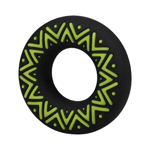 Polynesian Pleasures Hula Loops Silicone Tribal C-Ring 35mm Yellow/Black