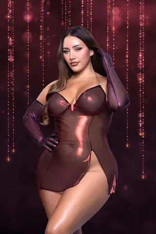 Fantasy Lingerie Play Hollywood Scarlet 2-Piece Character Costume Set 3XL/4XL