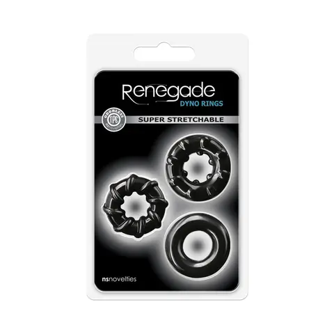 Renegade Dyno Rings 3-Pack in Black