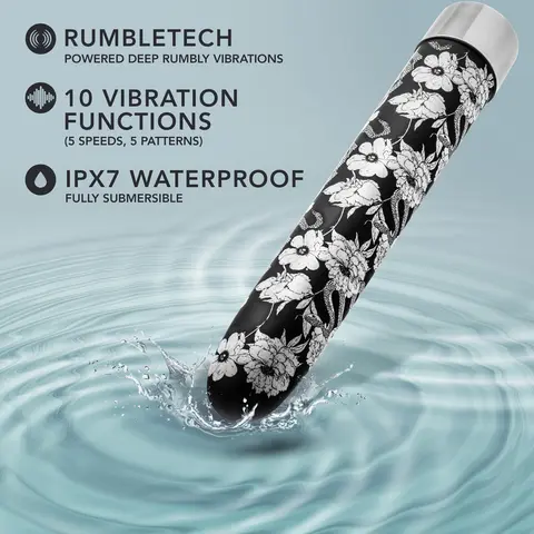 The Collection Eden Limited Edition Rechargeable 7 in. Vibrator Black