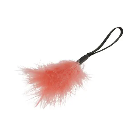 Sportsheets Sex & Mischief Peaches 'n CreaMe Wrist Feather Tickler in Peach