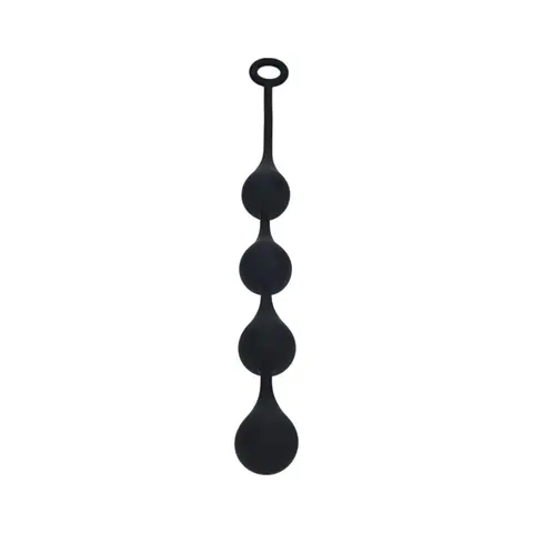 LEVELZ Waterdrop Silicone Anal Balls Large 40 mm in Black