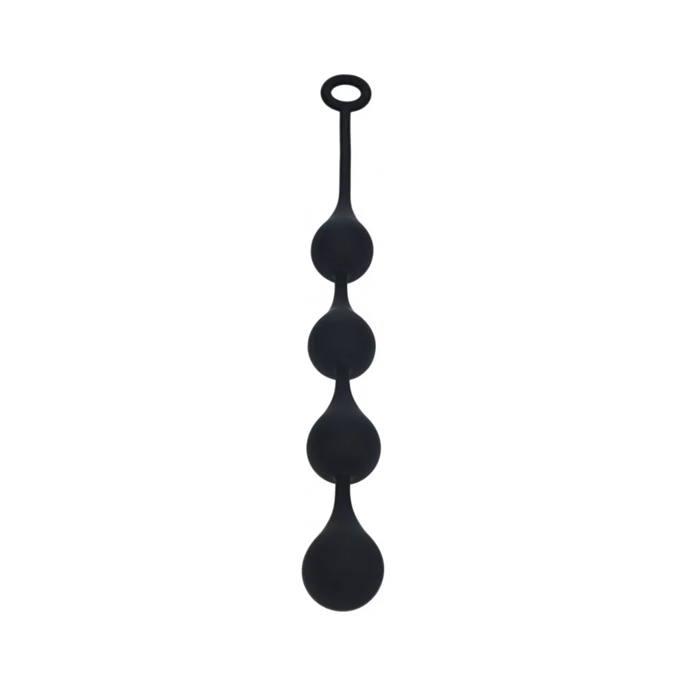 LEVELZ Waterdrop Silicone Anal Balls Large 40 mm in Black