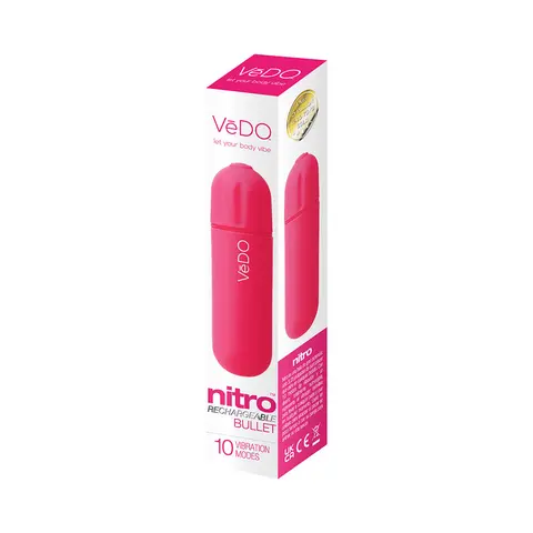 VeDO Nitro Rechargeable Bullet Vibe in Pink