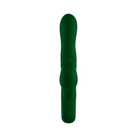 FemmeFunn Pallina Triple Action Thumping Rabbit Vibrator Dark Green