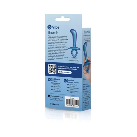 b-Vibe Butties Thumb Silicone Prostate Plug