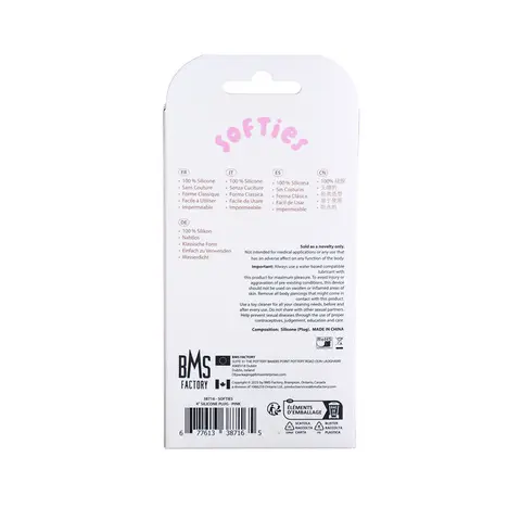 Softies Dual Layer Butt Plug 4 in. in Pink