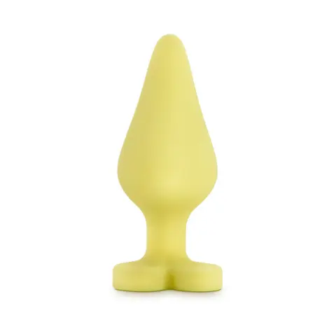 Play with Me Naughty Candy Hearts 'Spank Me' Anal Plug Yellow