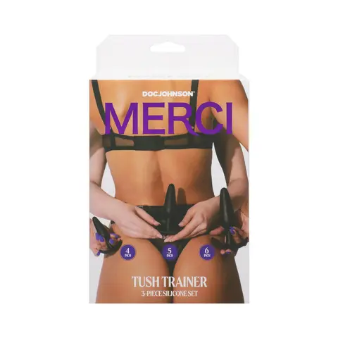 Merci Tush Trainer 3-Piece Silicone Plug Set Black
