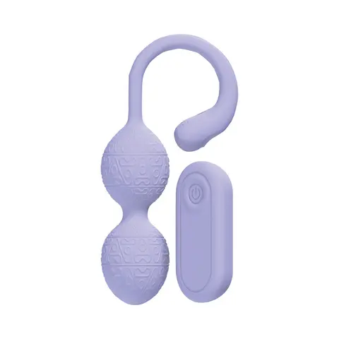 LoveLine PelviFit Beads Kegel Vibe Waterproof Remote in Lavender