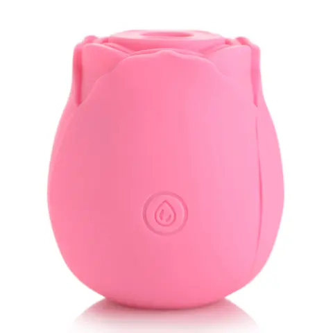 Bloomgasm 10X Wild Rose Silicone Suction Clit Stimulator in Pink