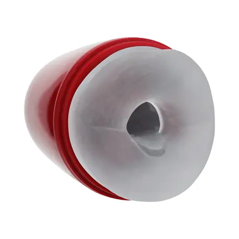 PUMPED Vibrobator Masturbator Negative Pressure Suction Vibration Metallic Red