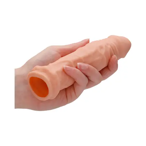 RealRock Realistic 6 in. Penis Sleeve Extender in Beige