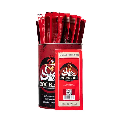 Cock Oil Branded Collector's Edition Drum with 25 Foil Packets
