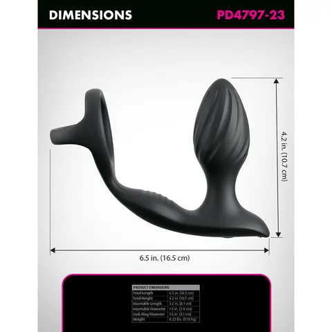 Anal Fantasy Elite Ass-Gasm Gyro-Milk Pro Black