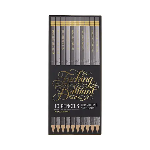 Calligraphuck Fucking Brilliant Pencils 10-Pack