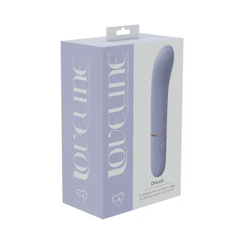 LoveLine Dolce 10 Speed Mini-G-Spot Vibe Silicone Rechargeable Waterproof in Lavender