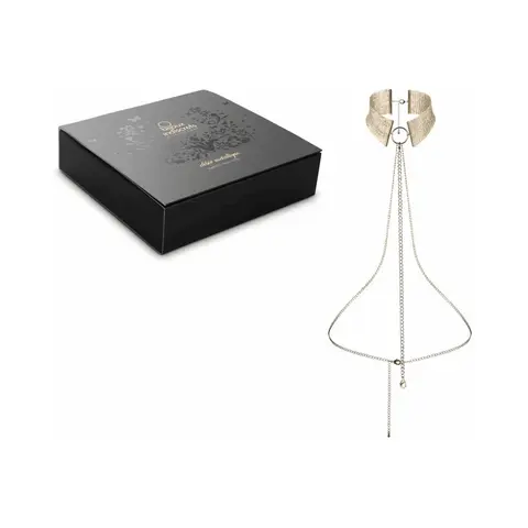 Bijoux Indiscrets Desir Metallique Mesh Collar in Gold
