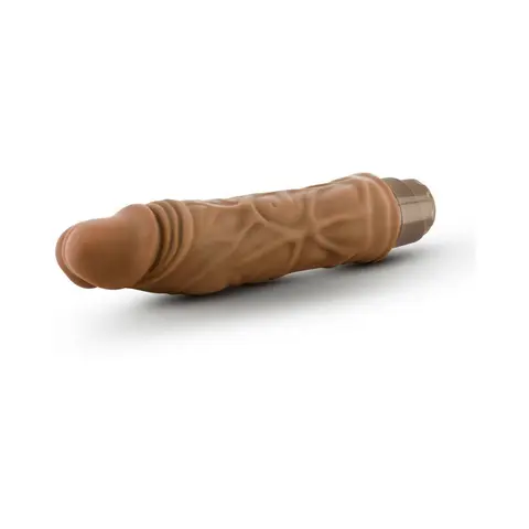 Dr. Skin Cock Vibe 10 Realistic 8.5 in. Vibrating Dildo in Tan
